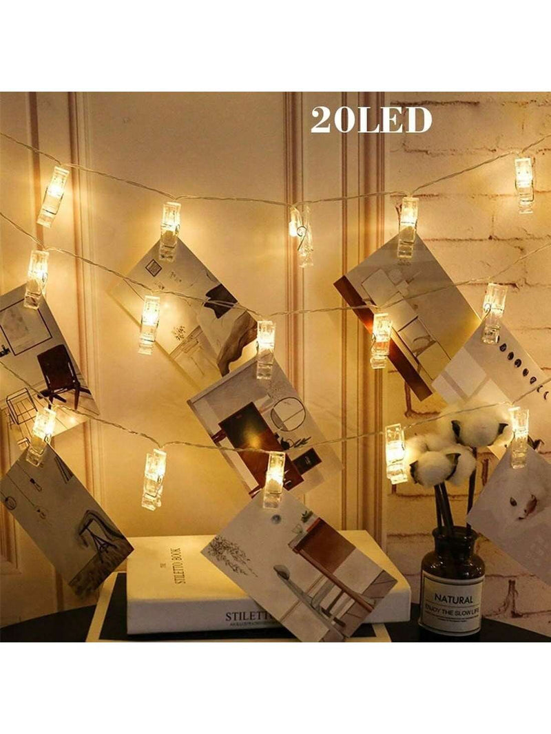 One Box, Holiday Photo Clip Light - Suitable For Holiday Parties, Birthdays, And Home Decor (Battery Not Included)