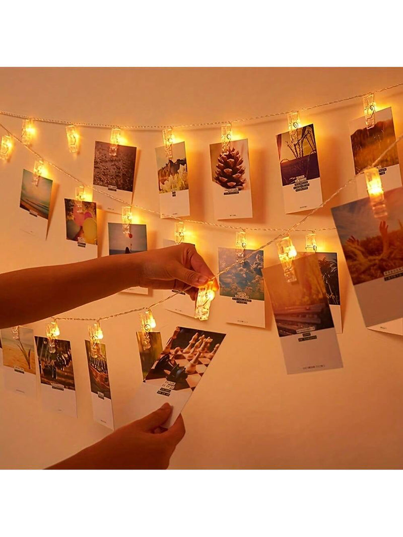 One Box, Holiday Photo Clip Light - Suitable For Holiday Parties, Birthdays, And Home Decor (Battery Not Included)