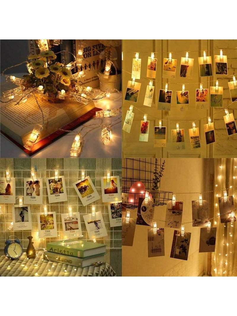 One Box, Holiday Photo Clip Light - Suitable For Holiday Parties, Birthdays, And Home Decor (Battery Not Included)