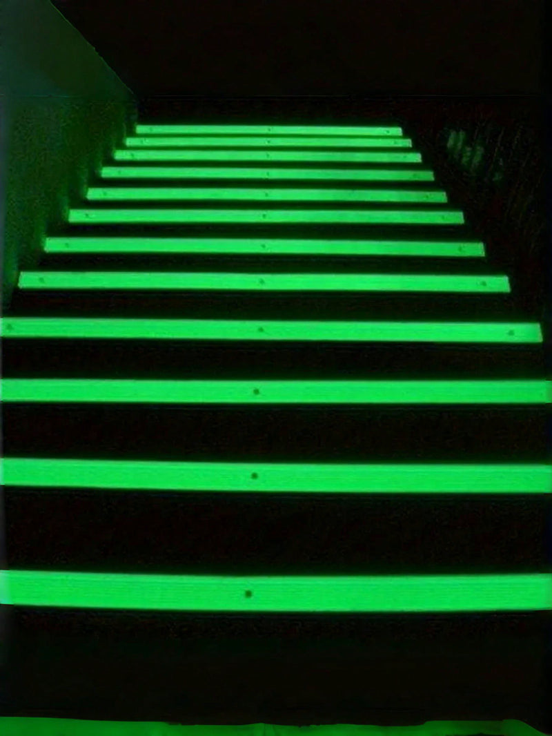 1 Roll Home Decor Fluorescent Glow-In-The-Dark Anti-Slip Safety Warning Tape, Self-Adhesive For Floor, Staircase, Clothing, Party Decoration, Luminous, Waterproof Anti-Slip Tape