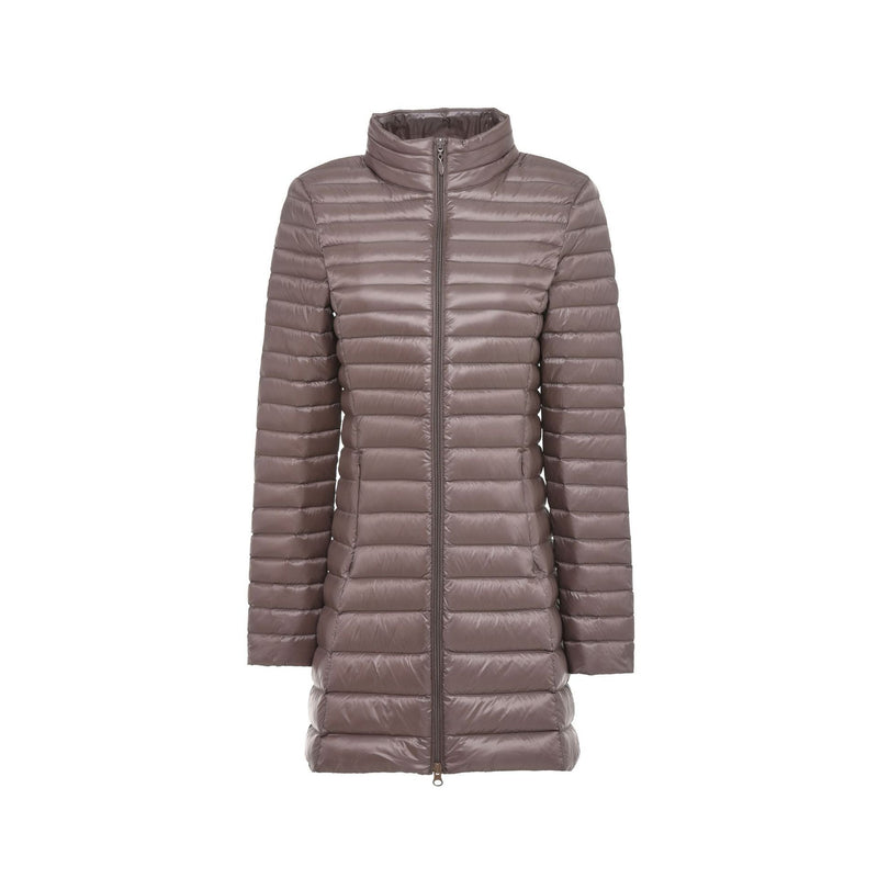 Autumn And Winter New Down Jacket Women's Lightweight Stand Collar Mid-length Slim Fit Slimming Plus Size Coat