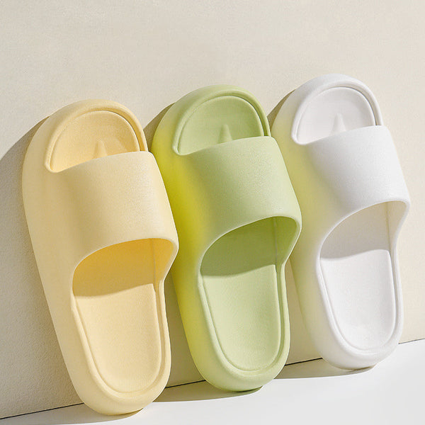 Solid Thick-soled Slippers Non-slip For Women & Men's